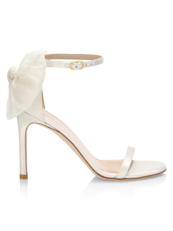 Stuart Weitzman Nudistsong Mesh Bow Sandals